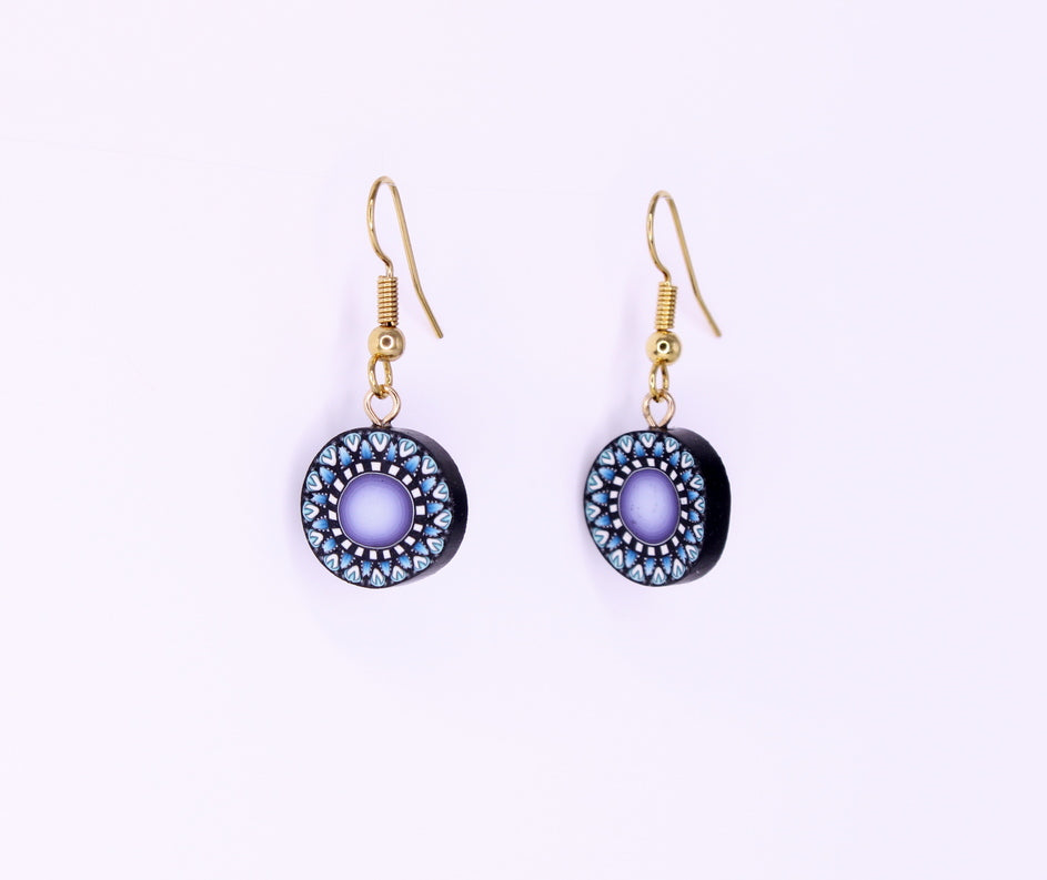 Blue Burst Earrings