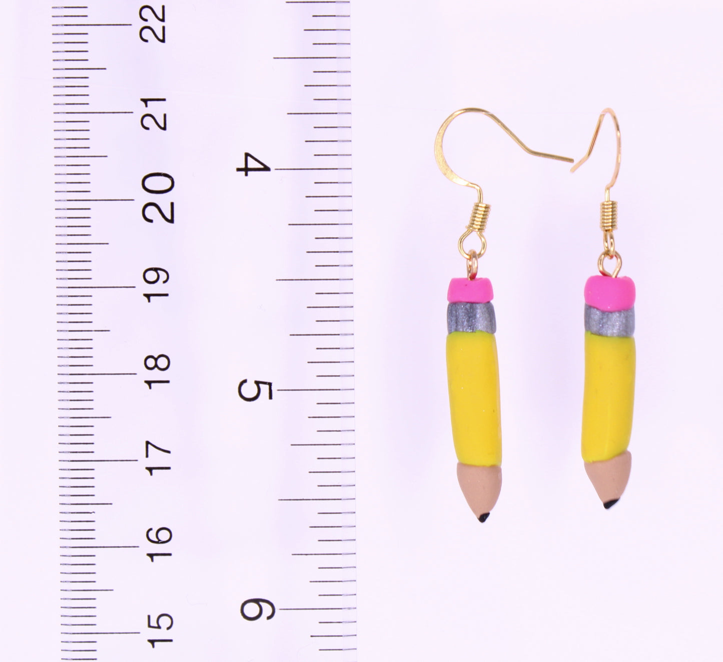 Yellow Pencil Earrings