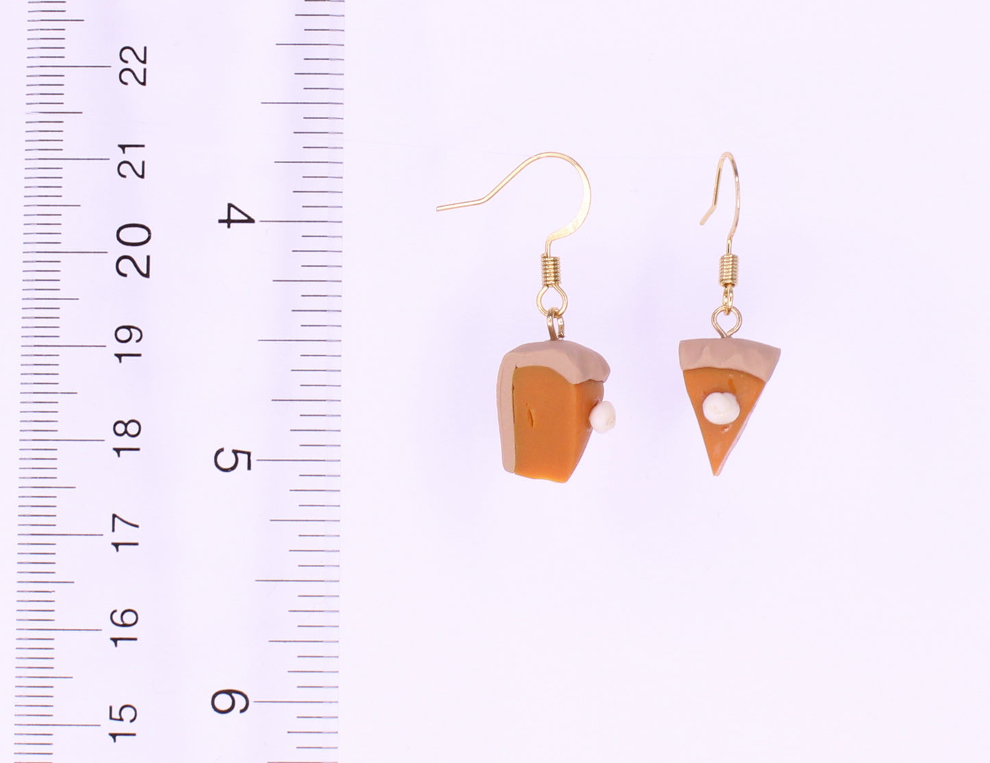 Pumpkin Pie with Whip Earrings