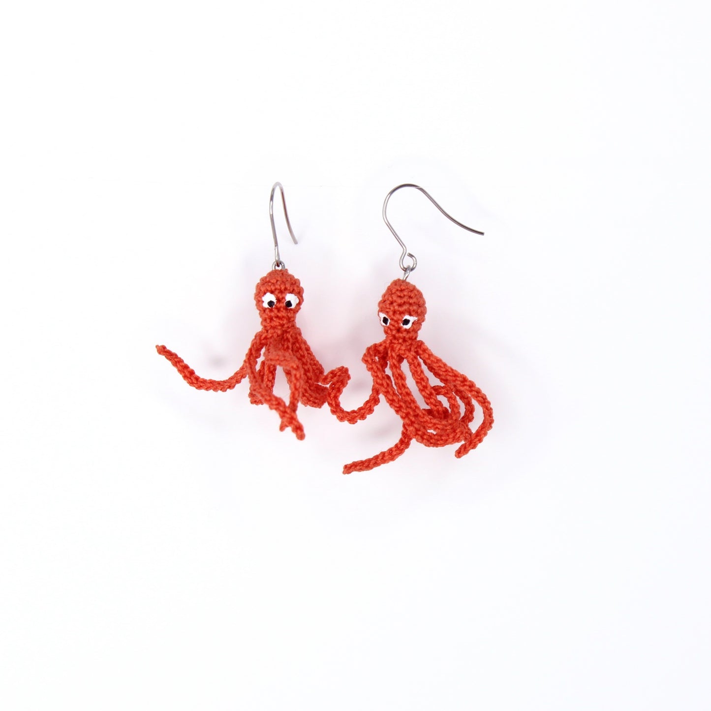 Crochet Octopus Earrings