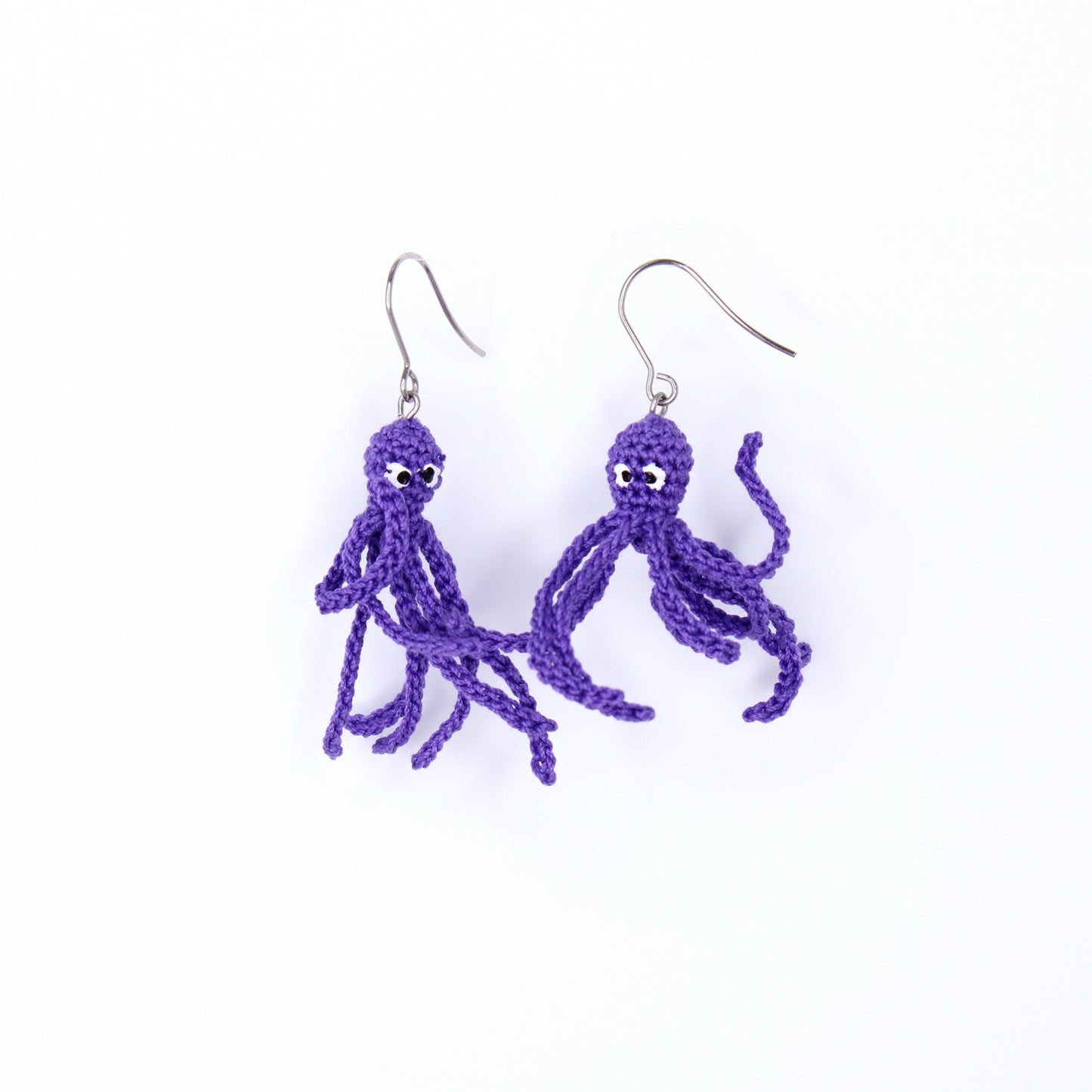 Crochet Octopus Earrings