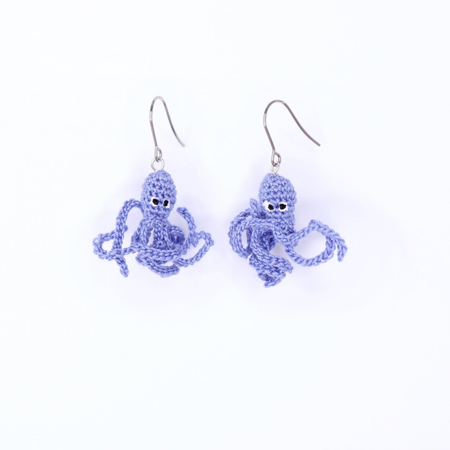 Crochet Octopus Earrings