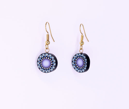 Blue Burst Earrings