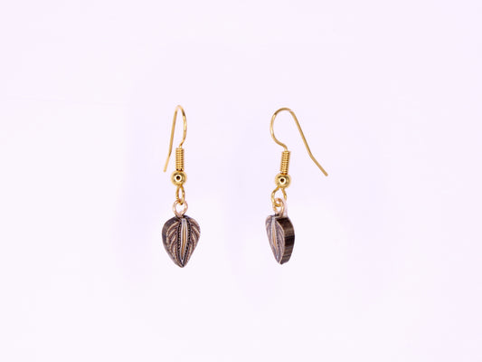 Small Yellow Leaves Earrings