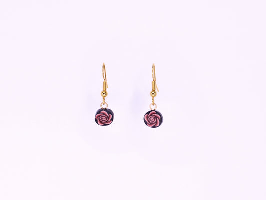 Rose Bead Earrings